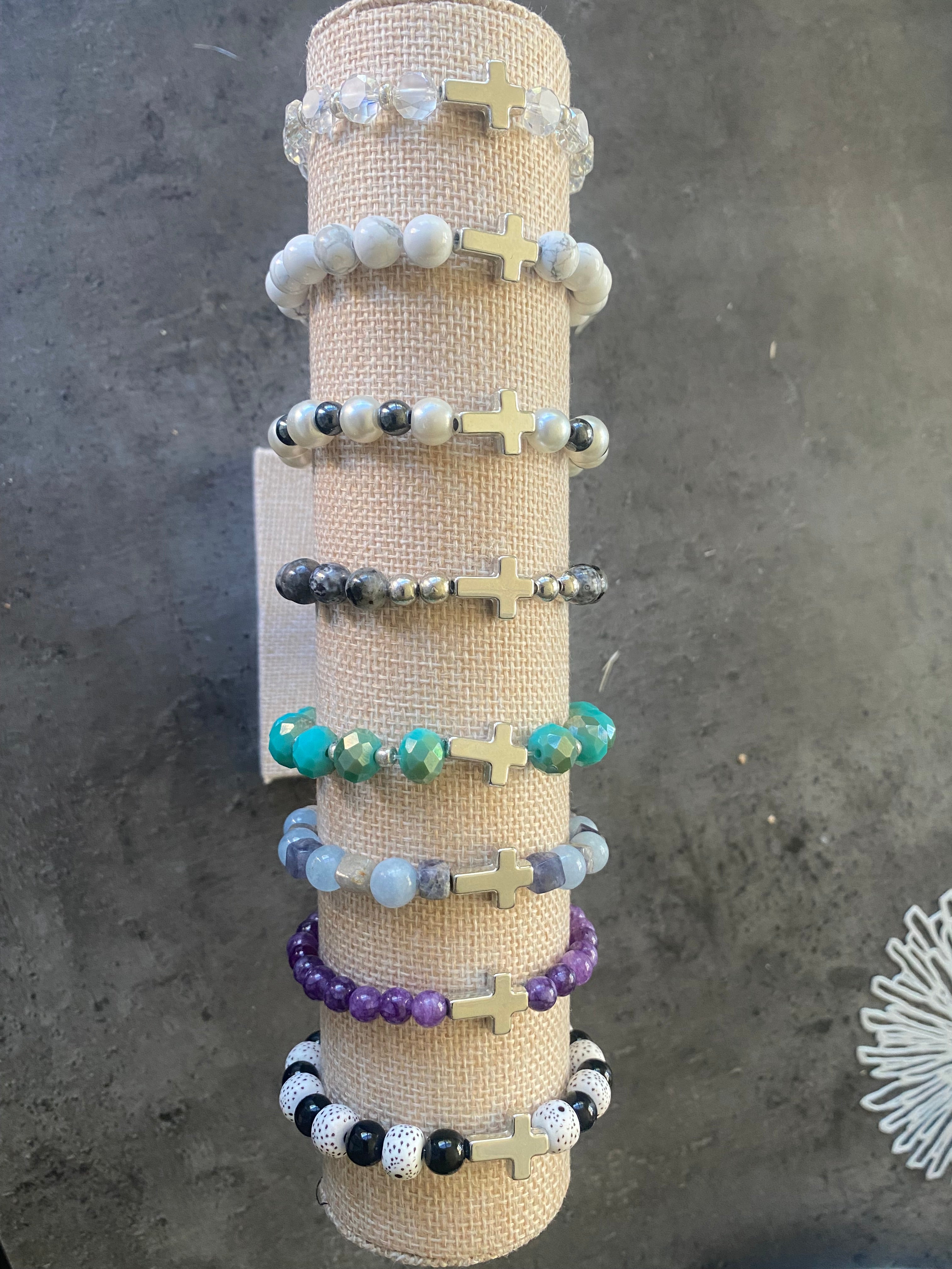 Cross Beaded Bracelets