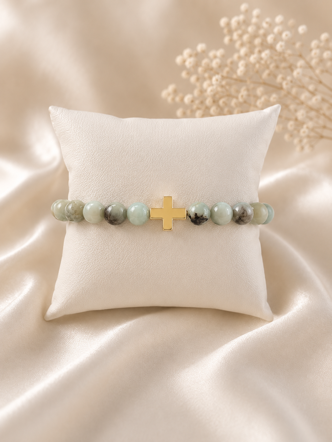 Cross Beaded Bracelet Handcrafted Jewelry