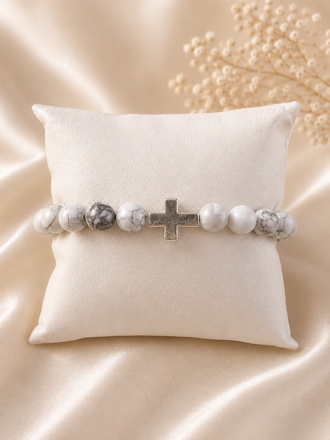 Cross Beaded Bracelet Handcrafted Jewelry