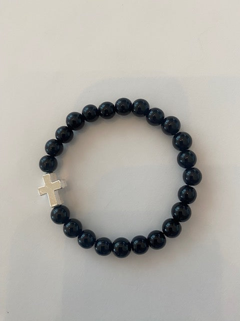 Cross Beaded Bracelet Handcrafted Jewelry Gift