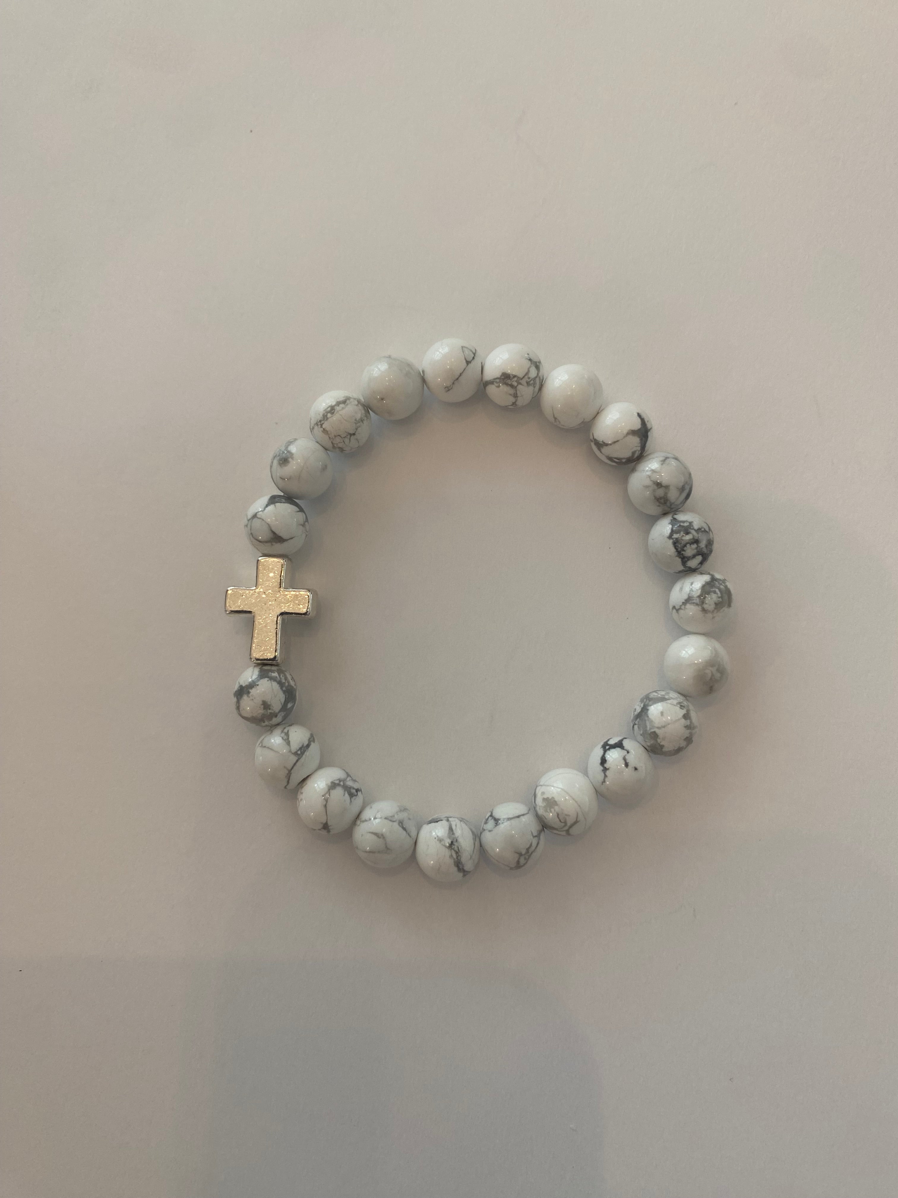 Cross Beaded Bracelet Handcrafted Jewelry Gift