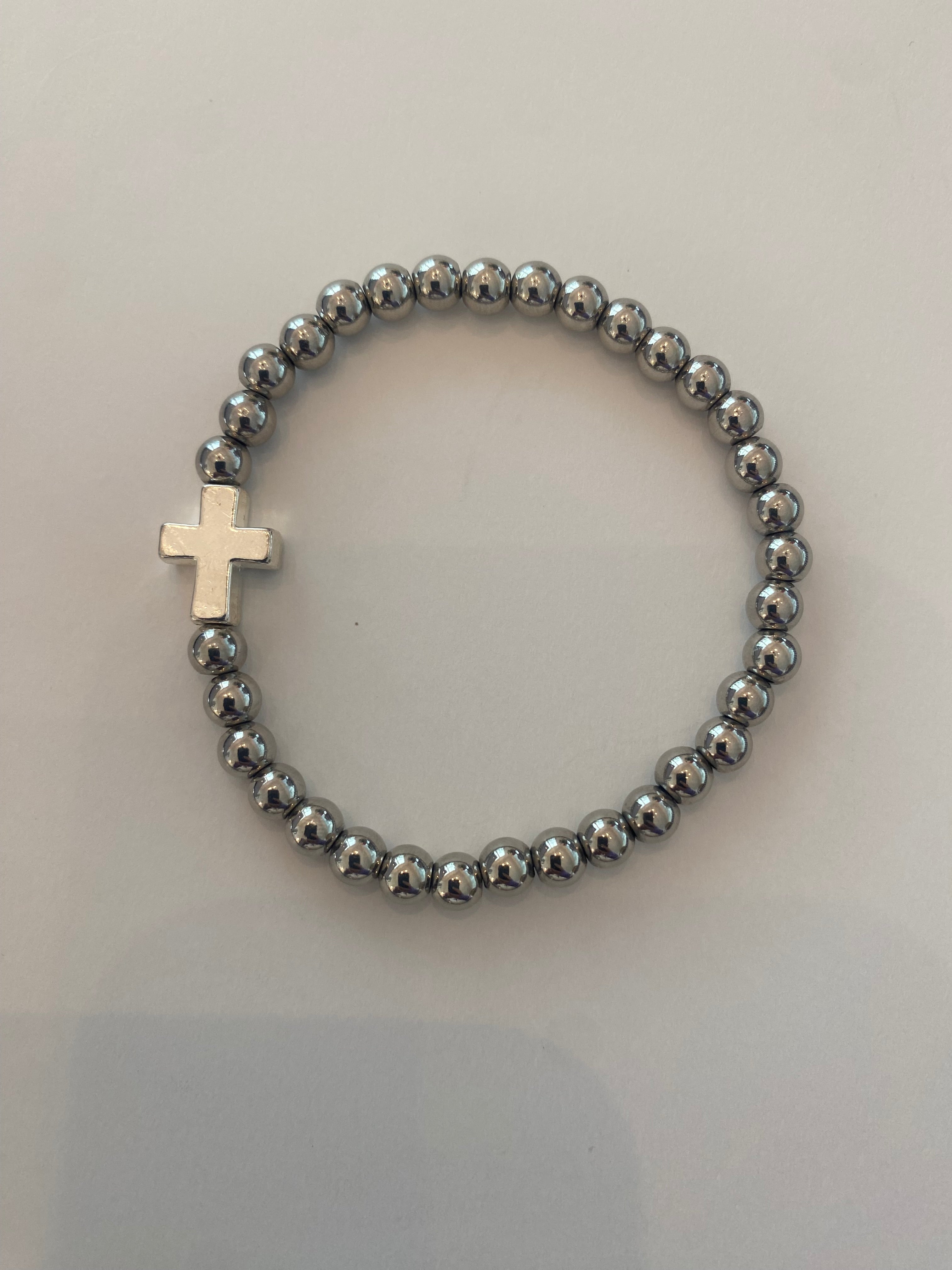 Cross Beaded Bracelet Handcrafted Jewelry Gift